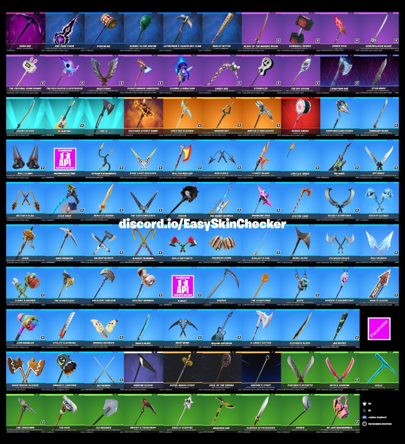 CONTA DE FORTNITE COM VÁRIAS SKINS E ++