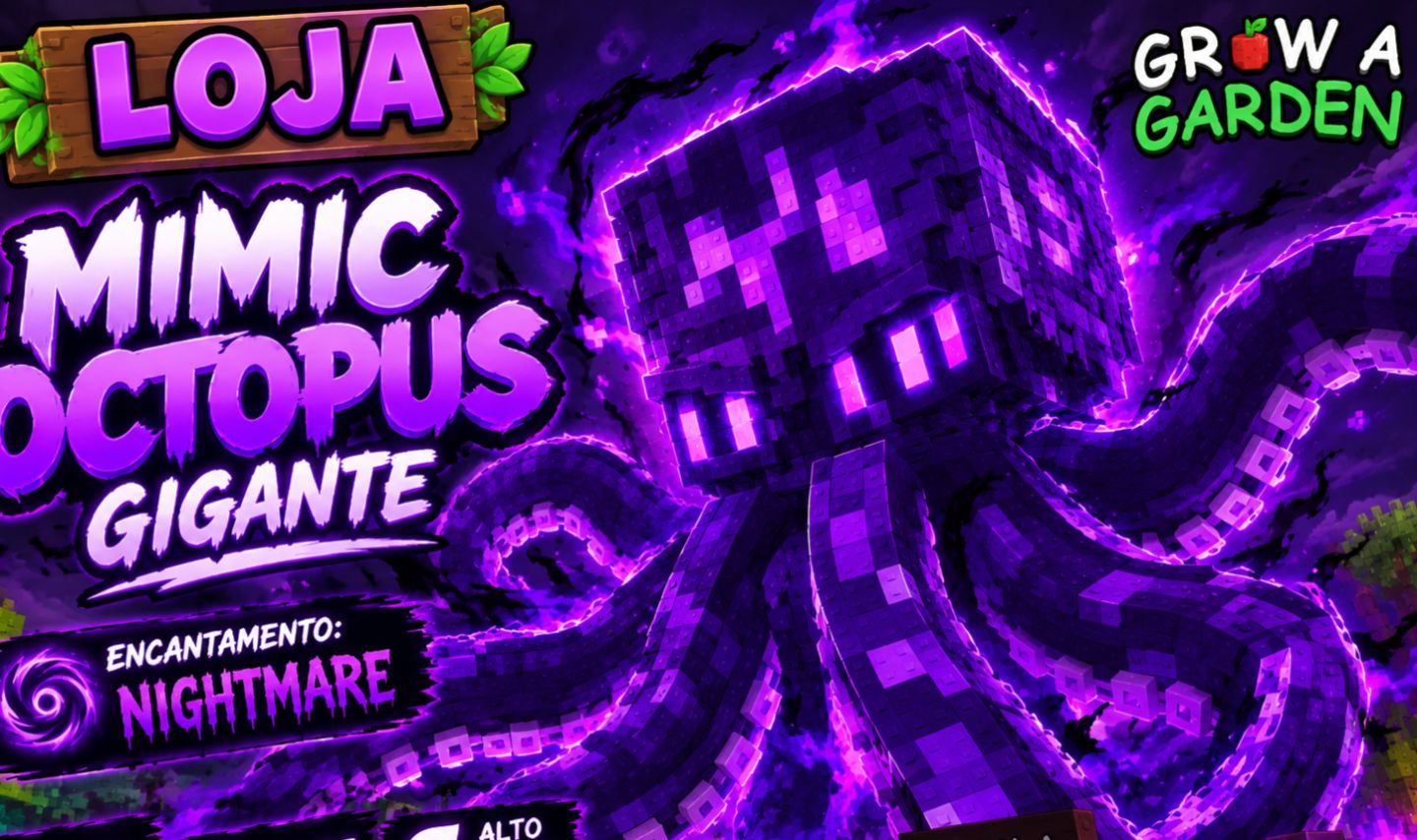 MIMIC OCTOPUS HUGE 67KG com 117 anos e nightmare- Grow a garde