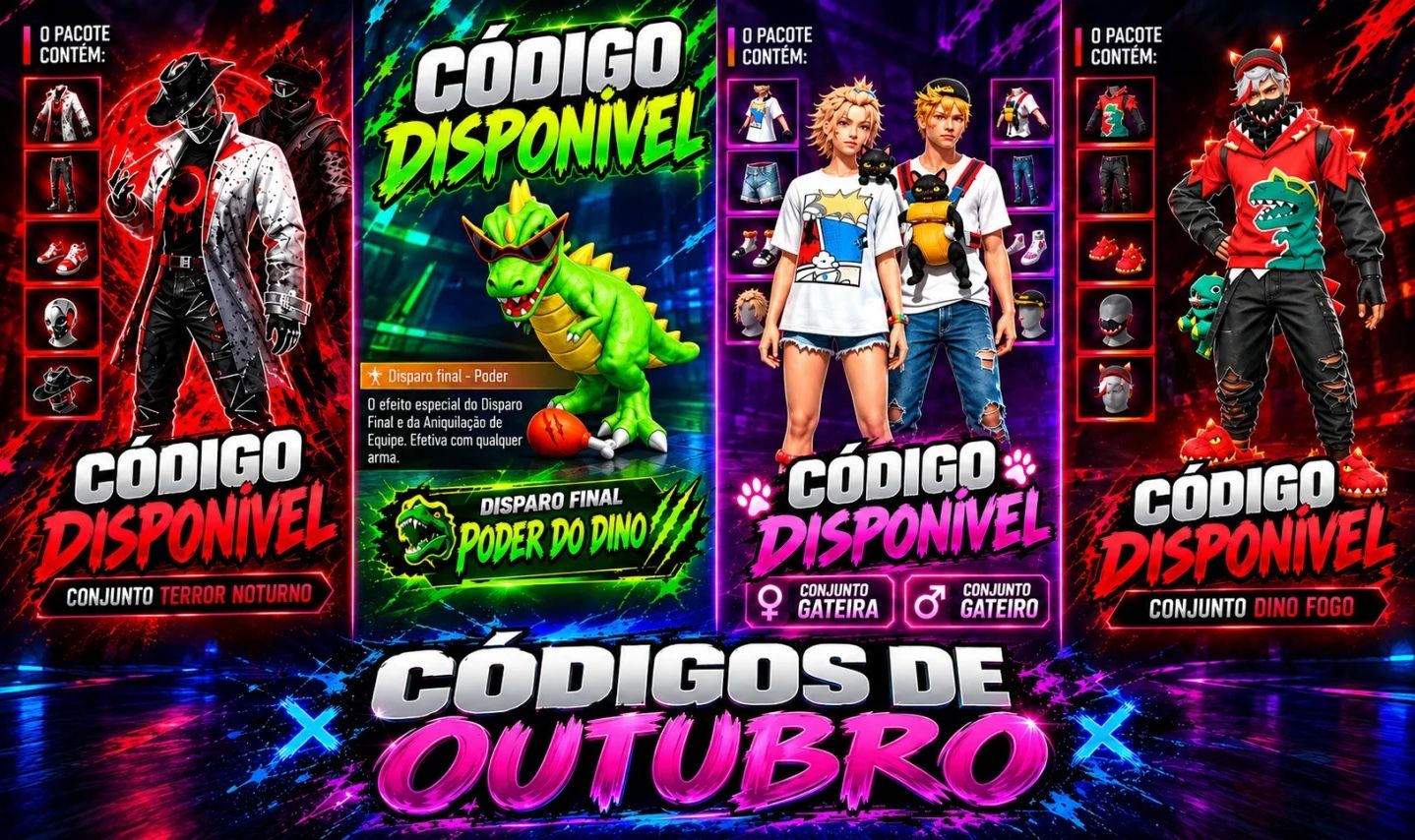 CÓDIGO SNICKER + DF PODER DO DINO + SKIN DINO FOGO Free Fire/Entrega automática!
