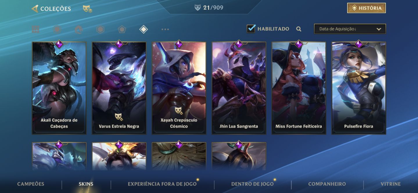 CONTA SMURF WILD RIFT C/ SAMIRA CELULAS SUPREMAS Etc.