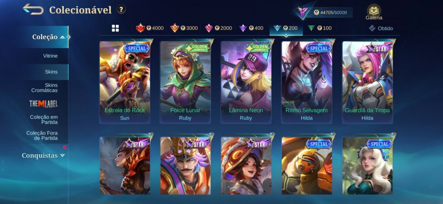 Conta Mobile Legends Melhor Colecionador