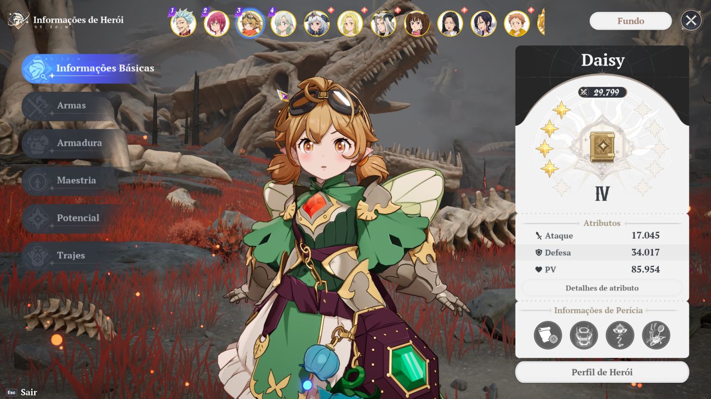 Conta and game todos os personagens 7Ds Origin