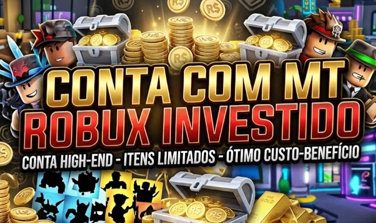 Conta com muita skin paga, 9k+ de robux investidos, muita coisa no blox fruits.