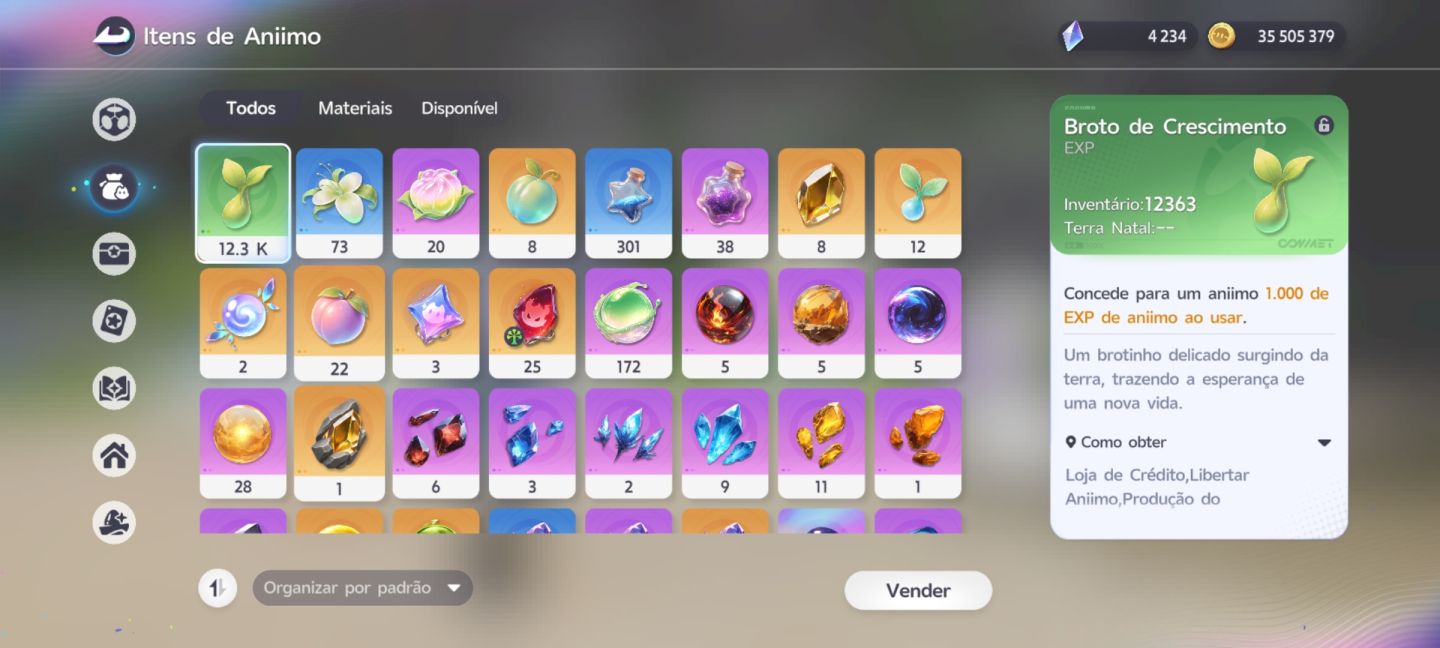CONTA END GAME ANIIMO DIVERSOS PRISMANAS CINTILANTES COM PASSE E MENSAL ATIVADO