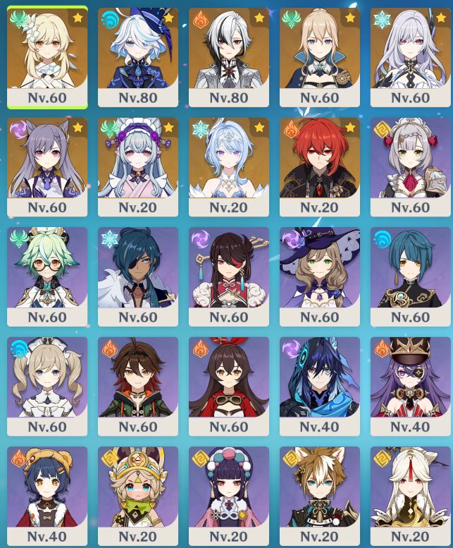 Conta Genshin Impact + ZZZ - Odette + Skirk + Furina + Alercchino (AR50)