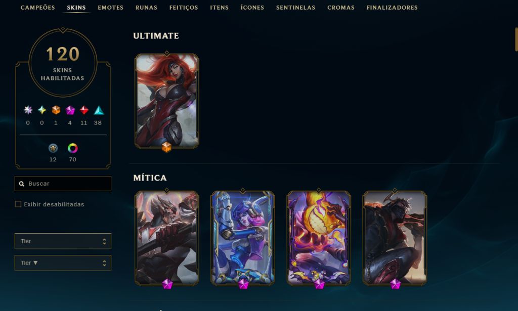 Conta Lol /Full Acesso / Diamante 4 (SKIN PRESTÍGIO TALON / GACHA MÍTICO DARIUS)