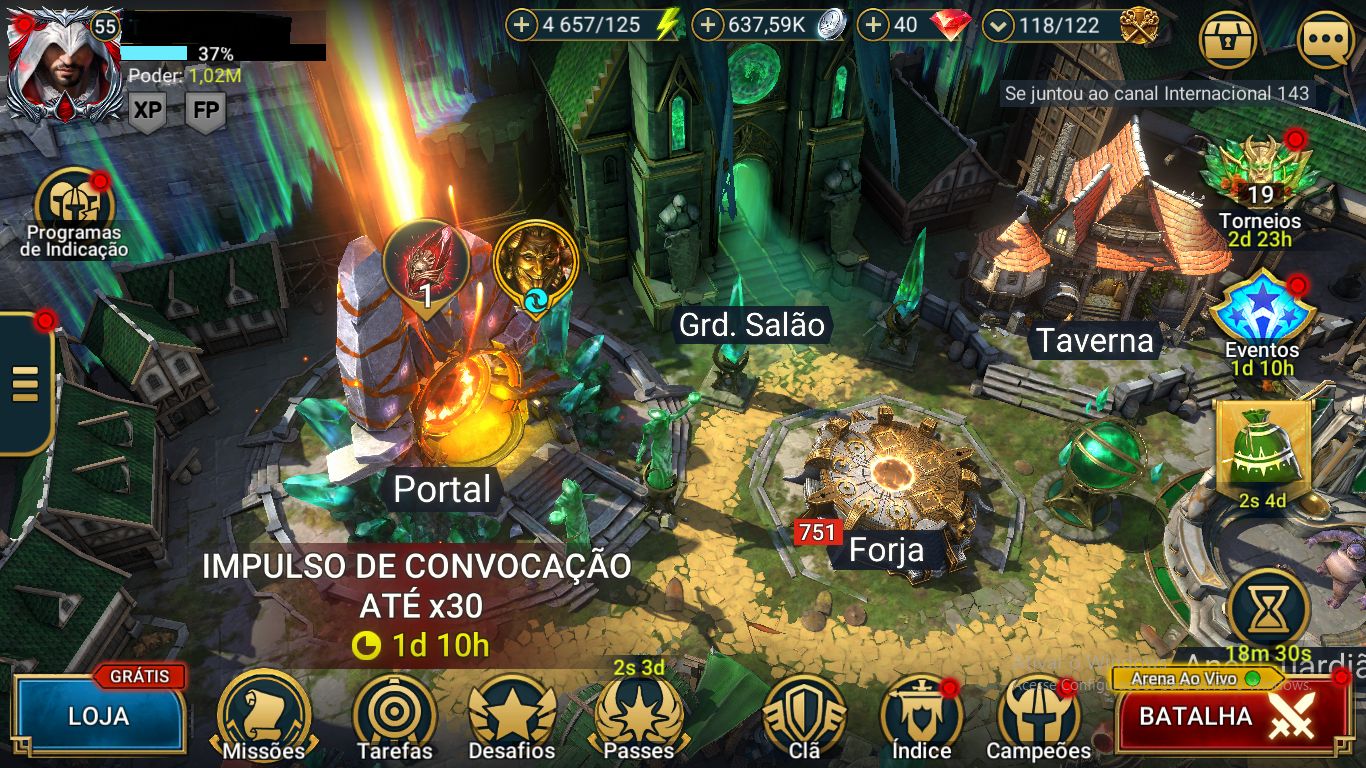 Conta boa pra começar o jogo com personagem bom com enzio