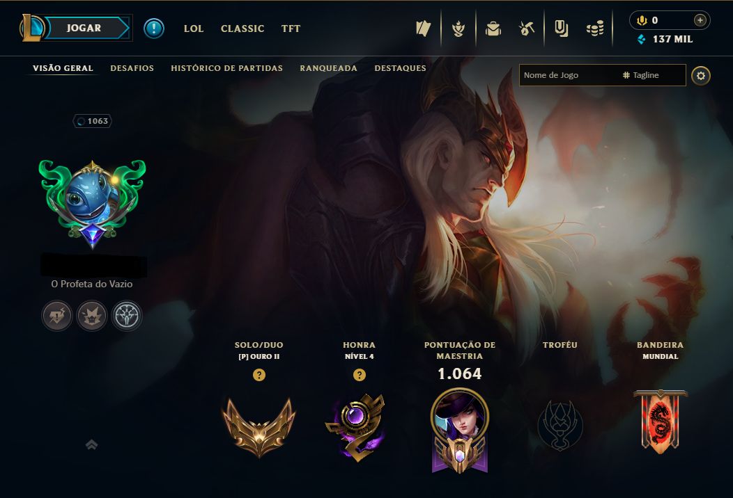 CONTA ANTIGA DE LOL, MUITAS SKINS