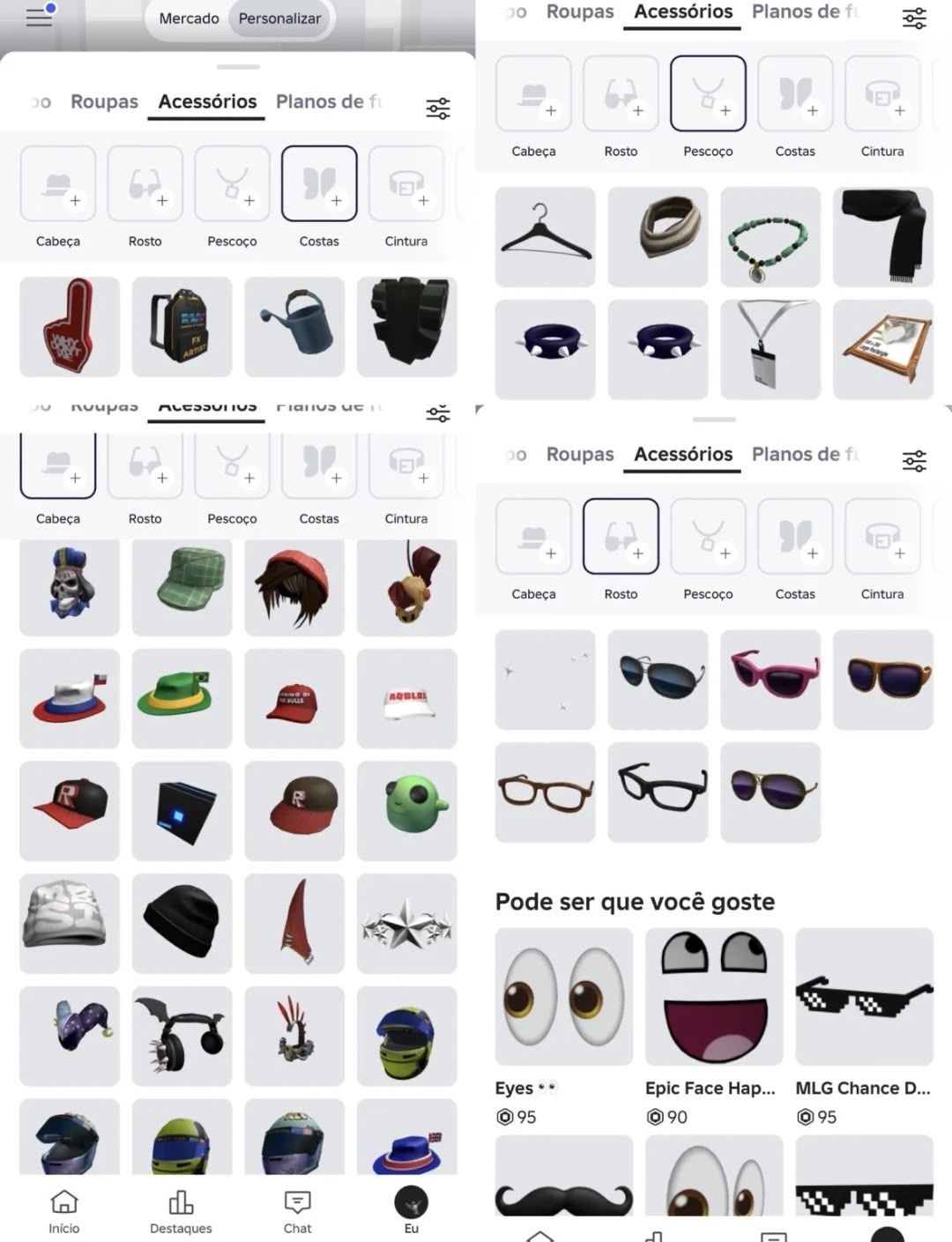 Conta de Roblox 8K de Robux Gastos em Skins + 280 Robux Livres para Gastar