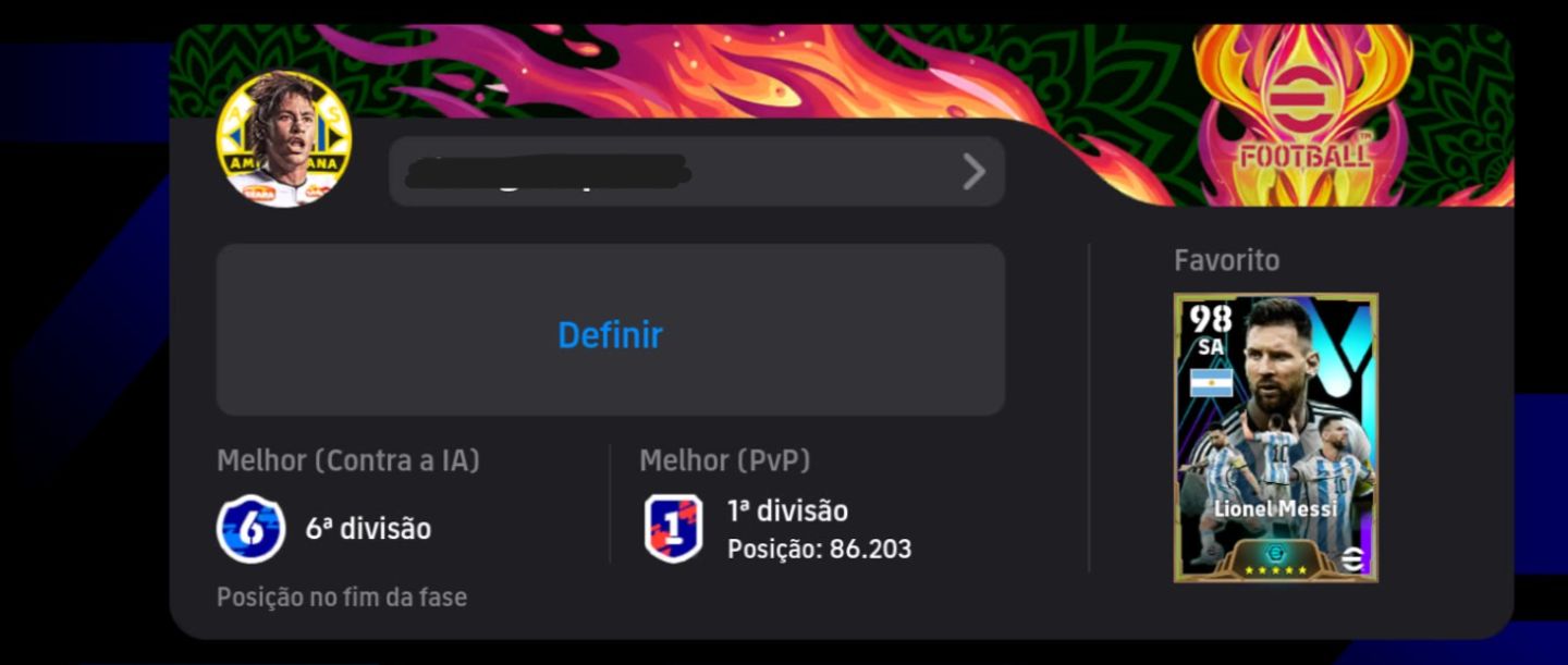 CONTA eFootball Mobile ELENCO FORTE + 1 DIVISÃO + MUITOS ÉPICOS