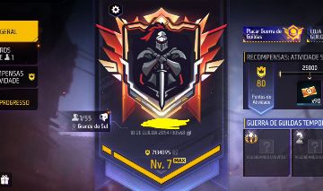 Guilda lvl7 55 vagas com 2 coroas de honra