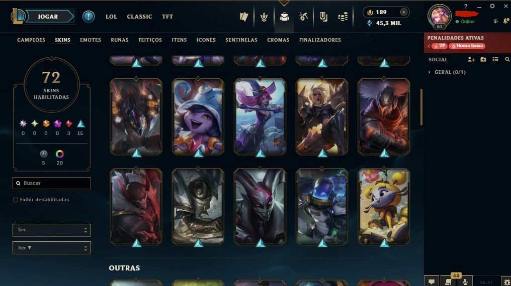 Conta main sup peel | diamante 4 com 77% de WR !