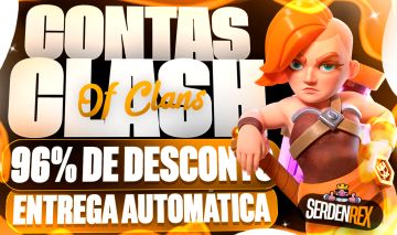 95% DE DESCONTO, CLASH OF CLANS, TODOS OS CVS, 9,10,11,12,13,14,15,16, PROMOÇAO!