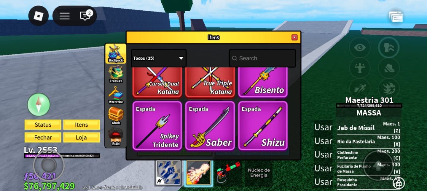COMBO ROBLOX: 2 Contas Full Acesso (Lvl 2552/2553) CDK, TTI, Scythe e Muito Mais