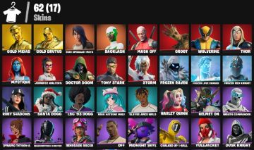 CONTA COM MAIS DE 60 SKINS, HEROINA, MIDAS, MARVEL PICARETAS, MUITA COISA TYHARD