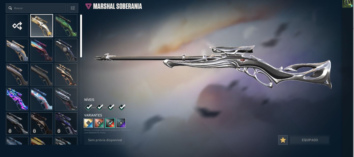 Conta de Valorant com Champions 2021 e Sheriff Arcane e 14 Facas