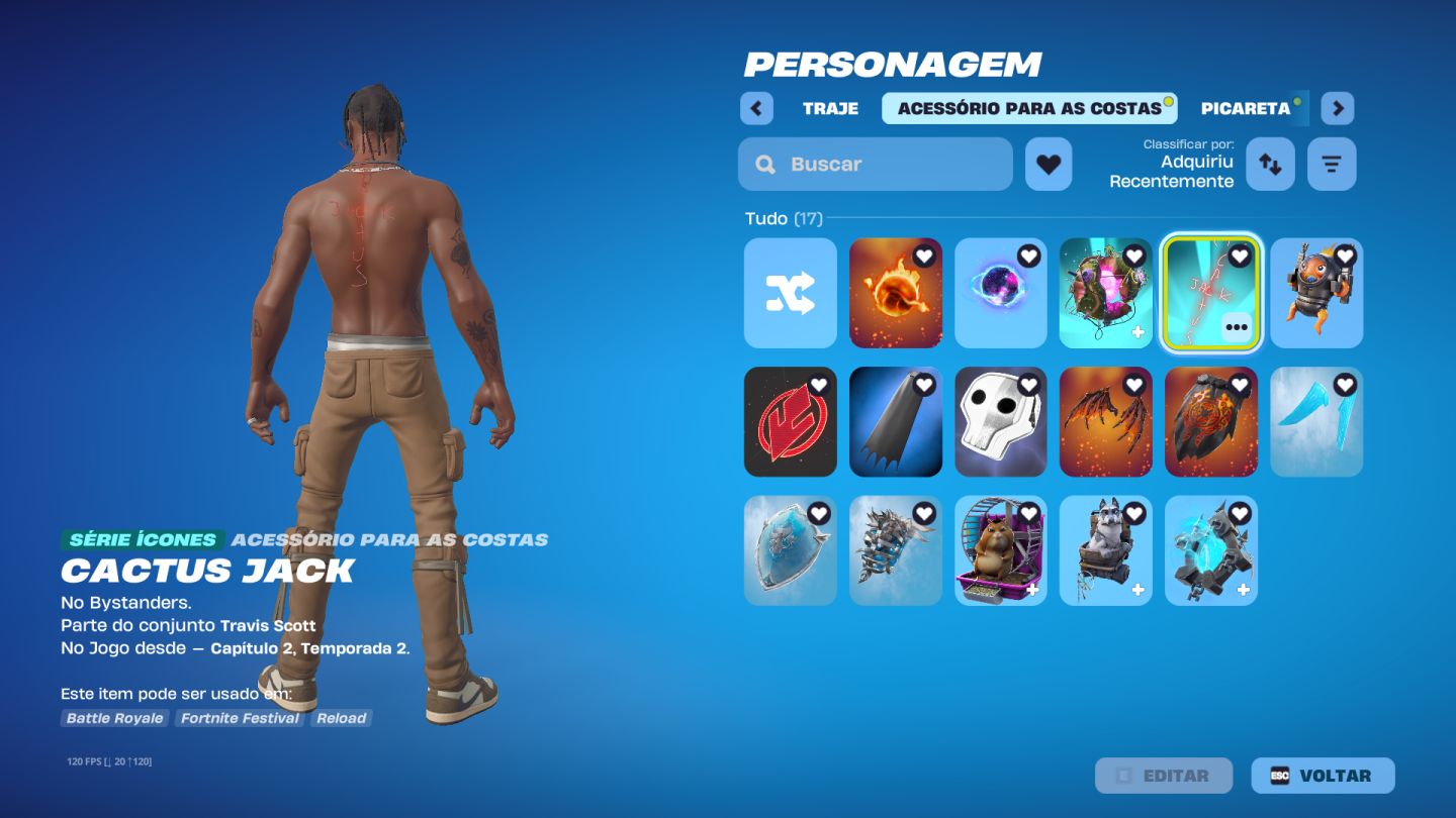 Conta Fortnite+100Skins (Travis Scott,Machado leviatã entre outras na descrição)