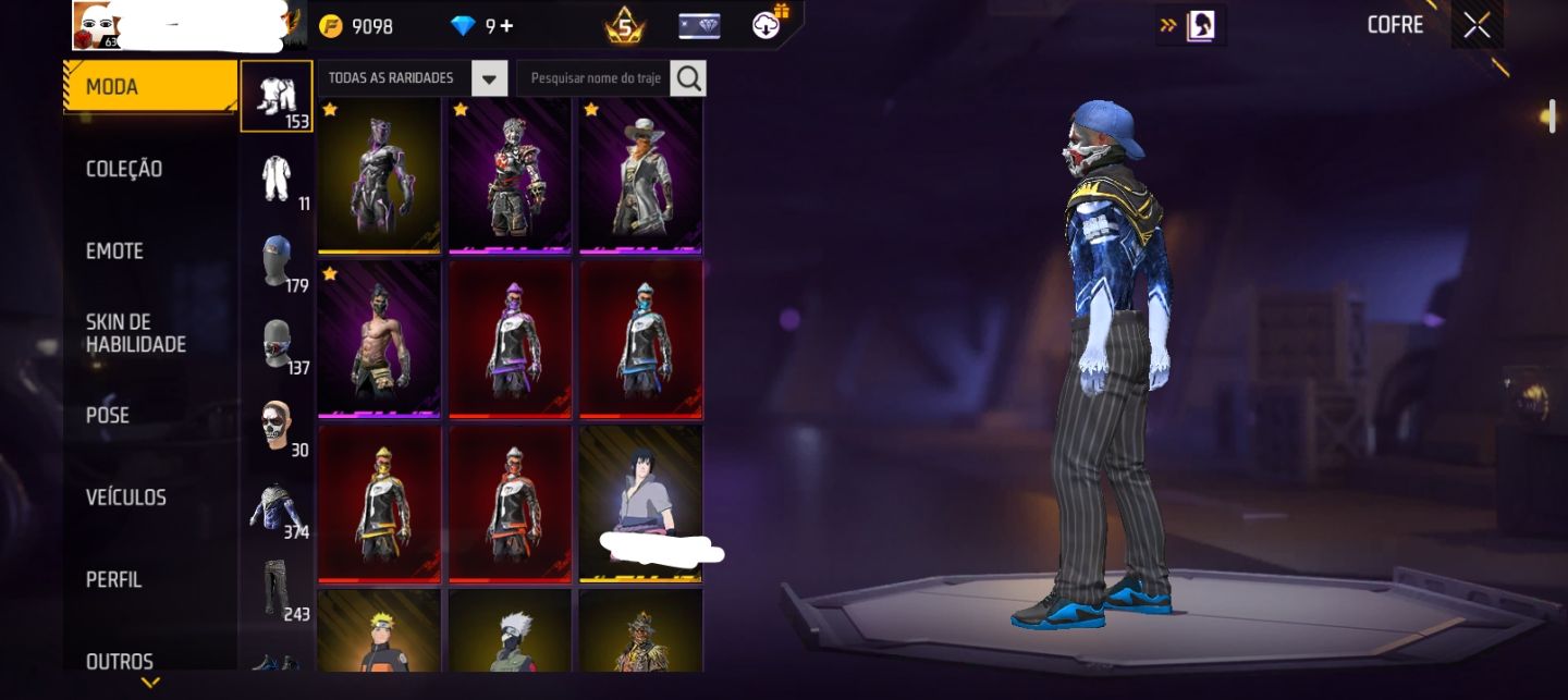 Conta de free fire com passe do thurzin e bandeirão