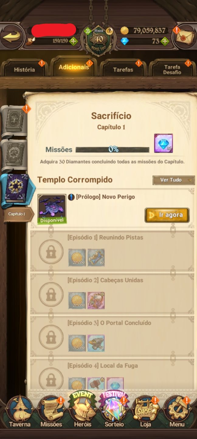 Conta 7ds grand cross com meliodas nemesis 4/6! Conta super top!