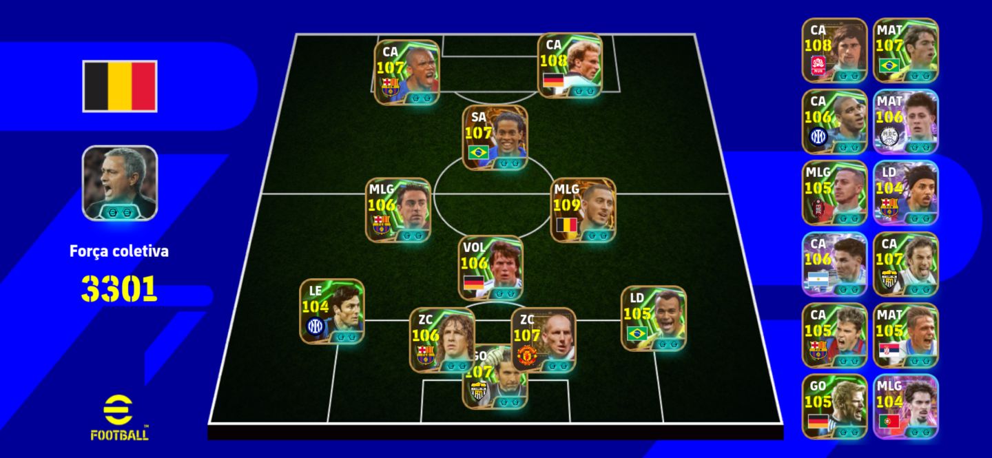 CONTA FULL 3301 EFOOTBALL MOBILE FORTE ETOO RONALDINHO