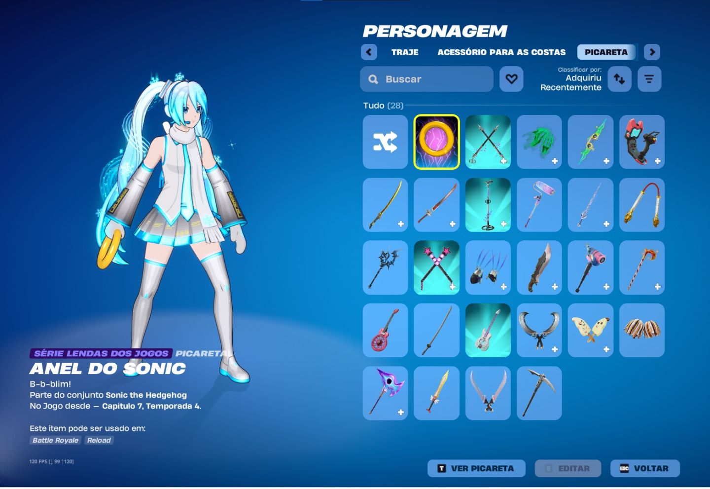 Conta Fortnite Full Acesso | Snow Hatsune Miku + jogos epic