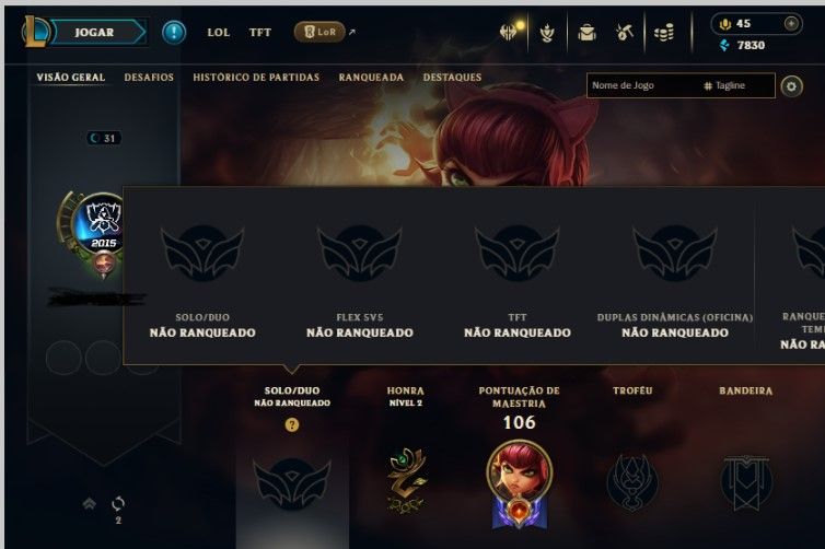 CONTA LOL SMURF HANDLEVEL+ LV30+(RANKED LIBERADA)+ENTREGA AUTOMATICA