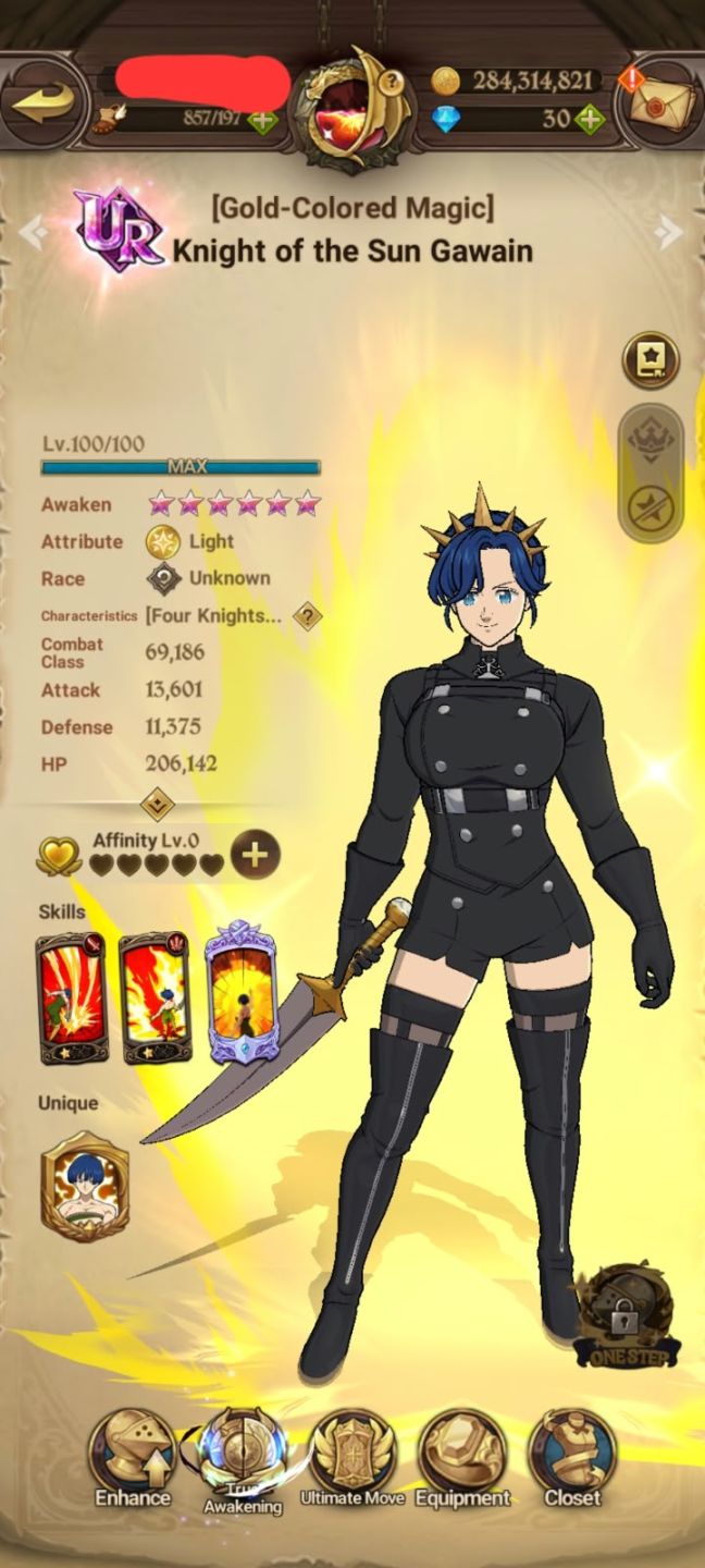 Conta 7DS Grand Cross com Gawain - Odin - Freyr LR