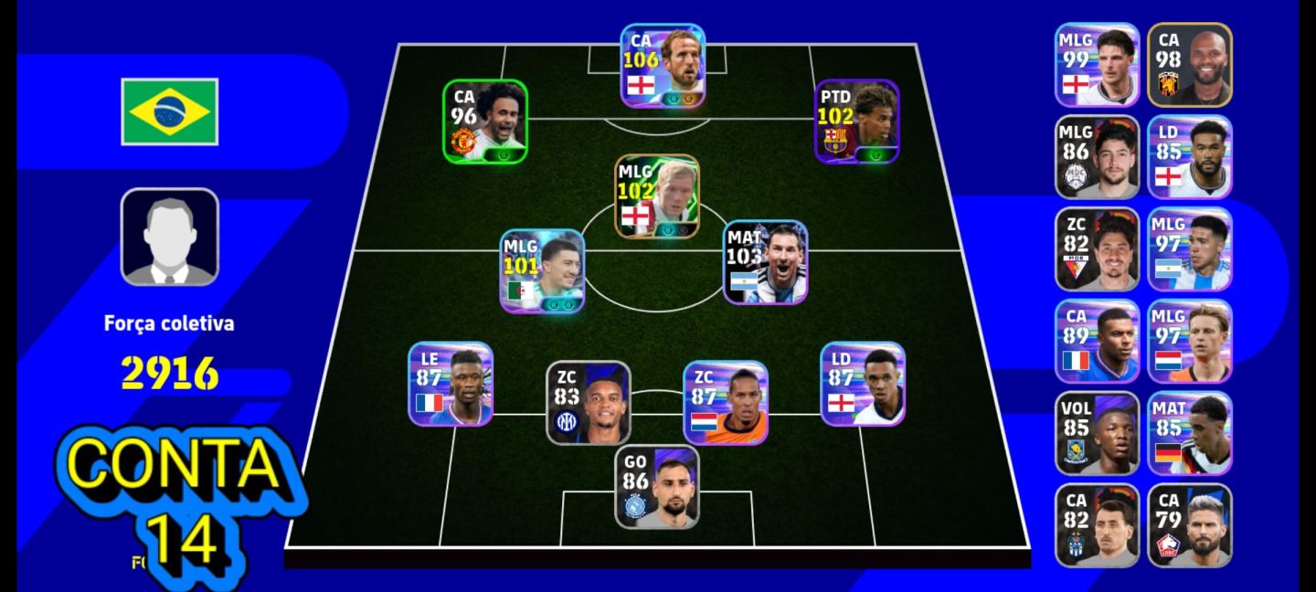 CONTAS EFOOTBALL MOBILE| COM NEYMAR BLITZ CURLER DO SANTOS