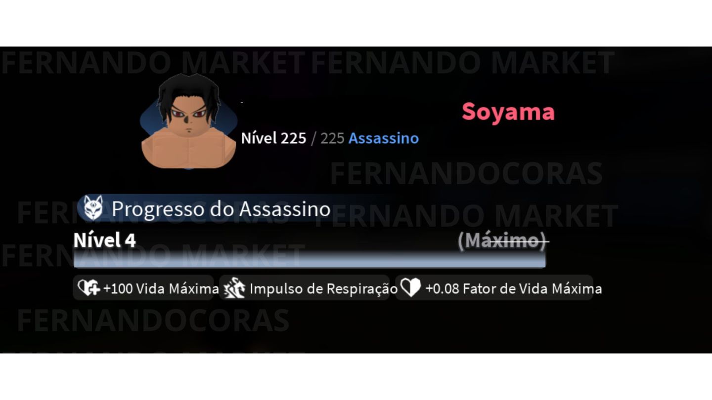[Slayers 2, Project Slayer 2] Conta Level Max com Clã Supremo Soyama+ Nightfall