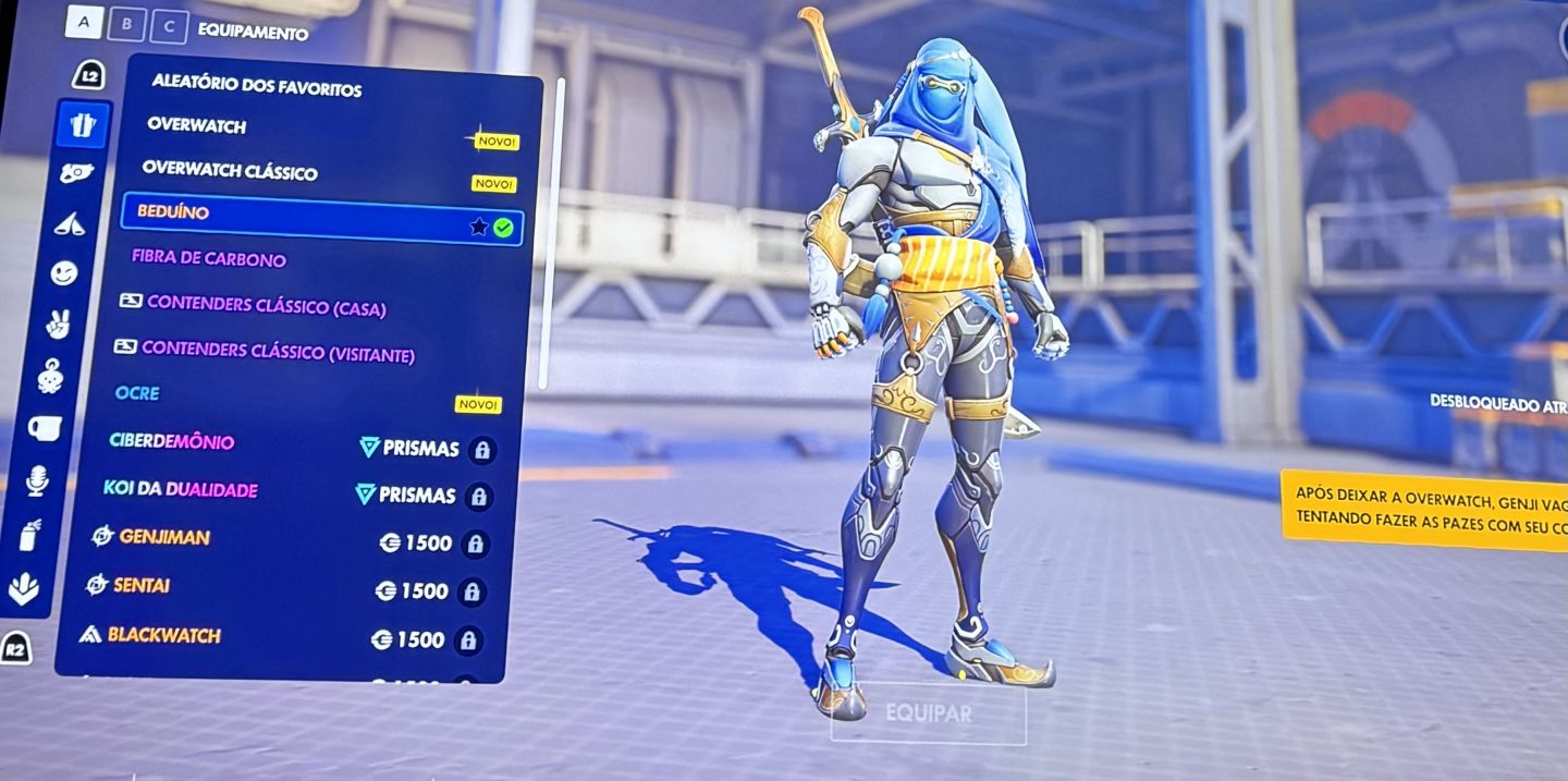 Conta overwatch com diversas skins