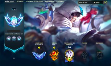SKIN LENDÁRIA JAX REINOS MERCH + [ DIAMANTE 55% DE WINRATE ] + [ TROCA NICK ]