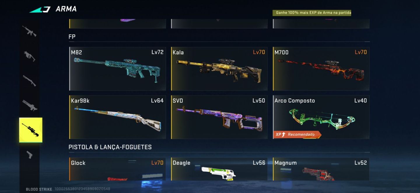 Conta de Bloodstrike. lv50 com skins eternas e ultras