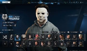CONTA WARZONE MICHAEL MAYERS,GHOST DO CAZAQUISTÃO,CHAPEUZINHO VERMELHO,LUTADORA