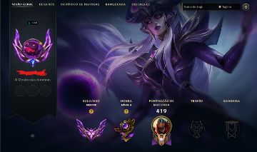 Conta de League of Legends Mestre + Valorant PLat 4(com Champions e Kuronami 2))