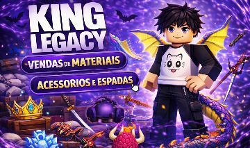 King Legacy vendas de Bundles, Materiais, Frutas NOVAS, Acessórios e Espadas
