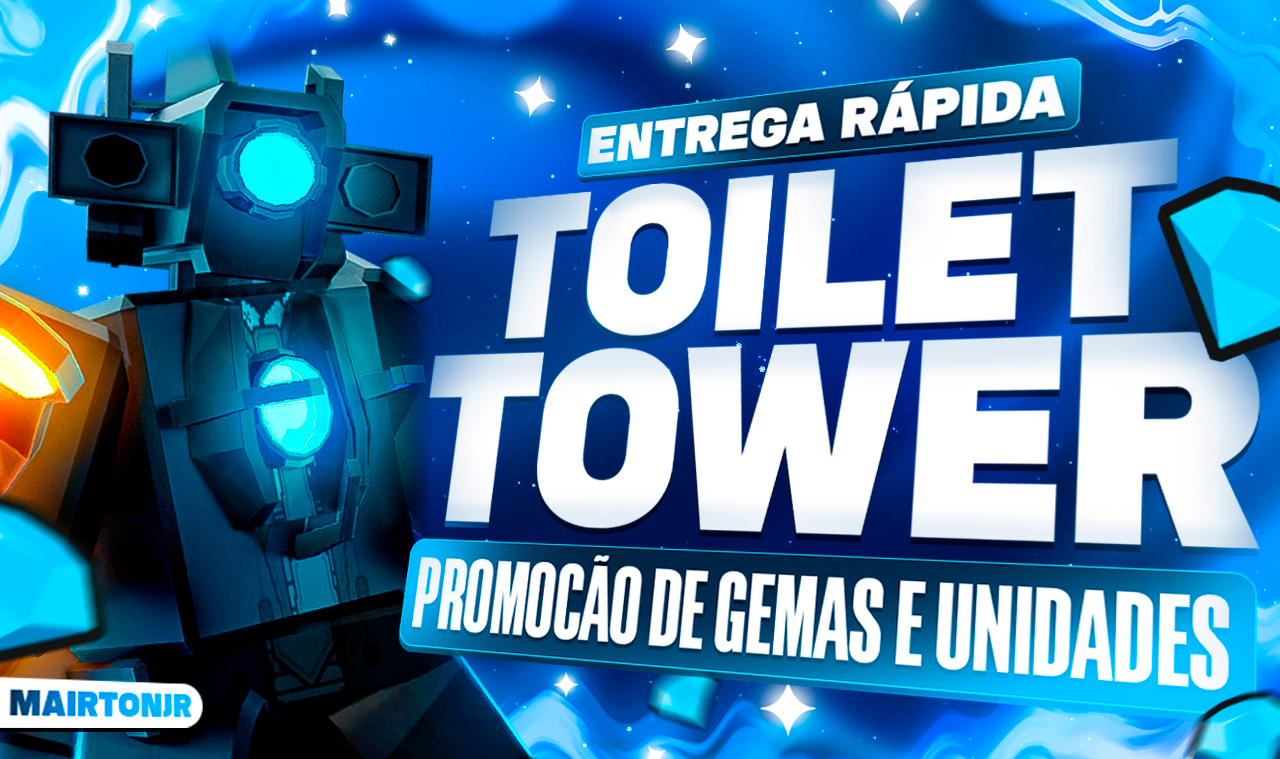 [PROMOÇÃO] 2M GEMAS por R$2,00 + BRINDE | TOILET TOWER DEFENSE [ENTREGA RÁPIDA]