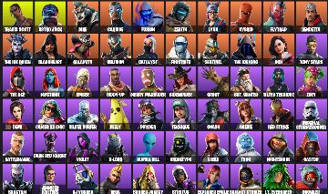 CONTA FORTNITE RARA | TRAVIS SCOTT + ASTRO JACK + REAPER + TIME BRELLA