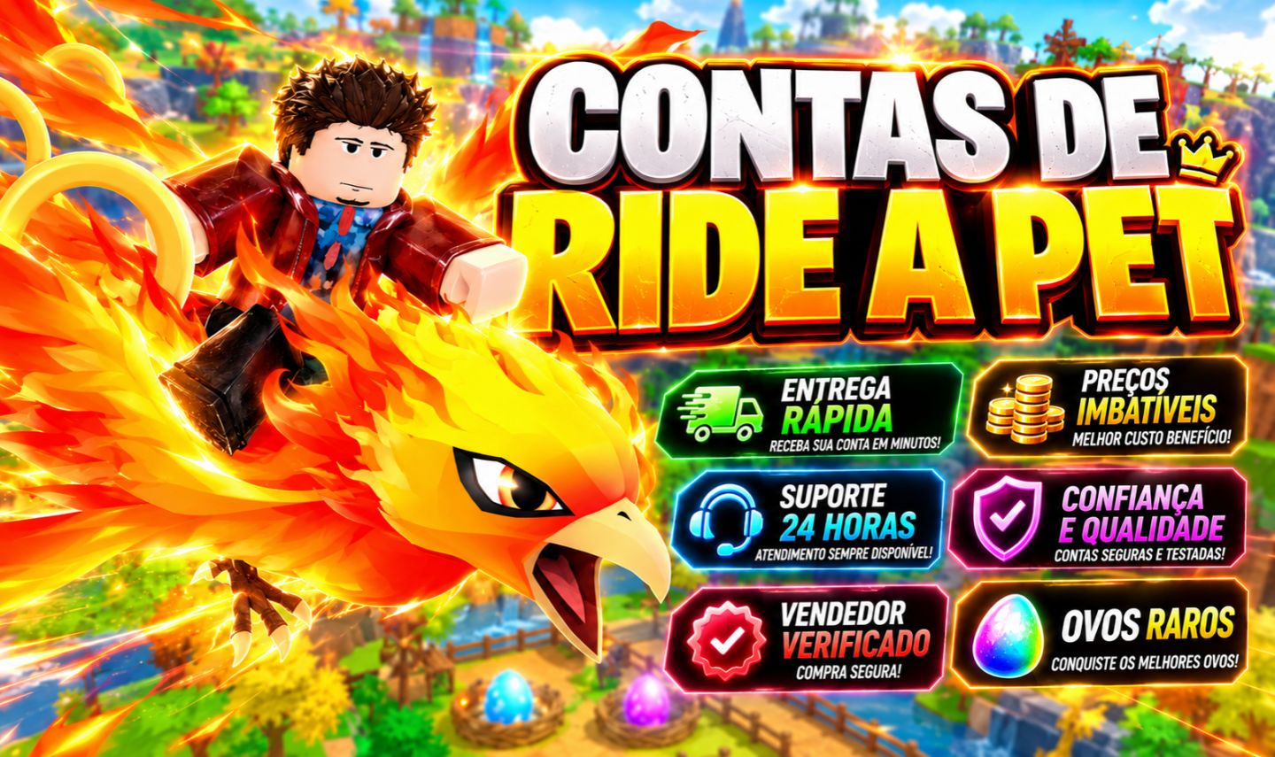 SUPER PROMOÇÃO DE CONTAS - RIDE A PET | MONTE UM ANIMAL DE ESTIMAÇÃO