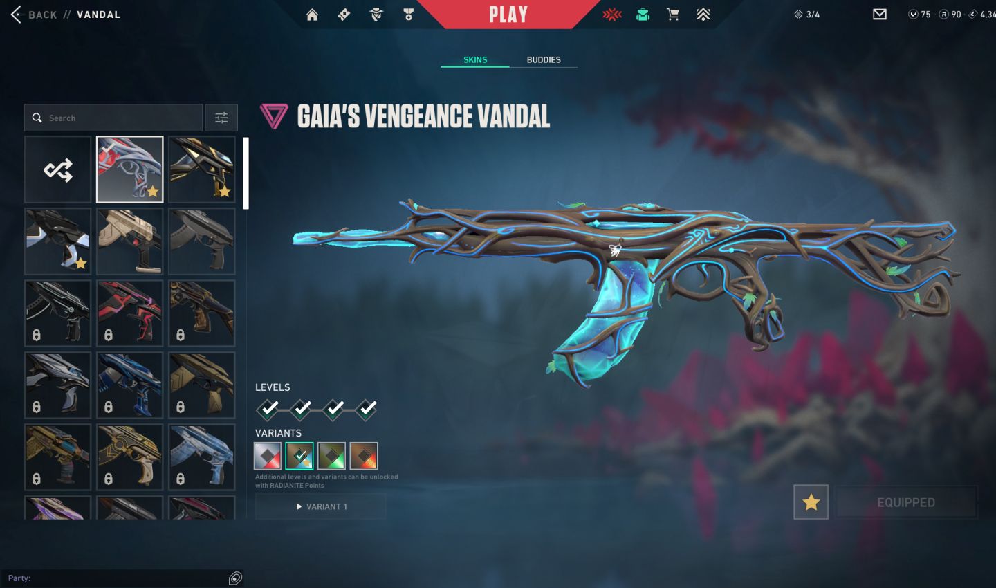 CONTA VALORANT CHAMPIONS 2025 + FA + PLATINA 1 MUITA SKIN