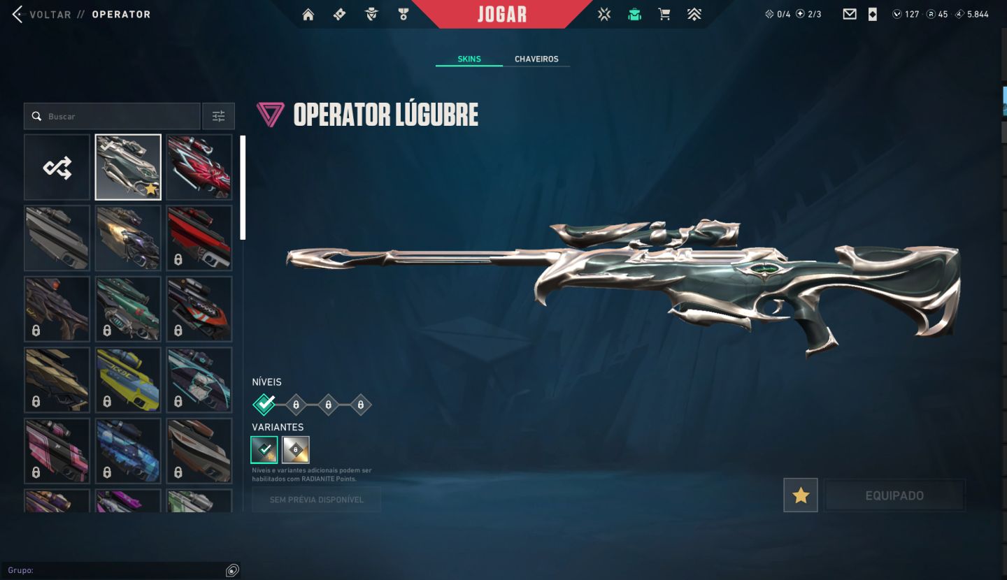 VALORANT | PLATINA 3 (TEMPORADA ATUAL) | NÍVEL 104 | CONTA PREMIUM SKINS TRYHARD