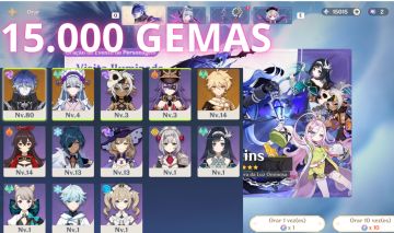 CONTA GENSHIN | FLINS + MIZUKI | 15K+ GEMAS | AR 42 | AETHER | AMÉRICA