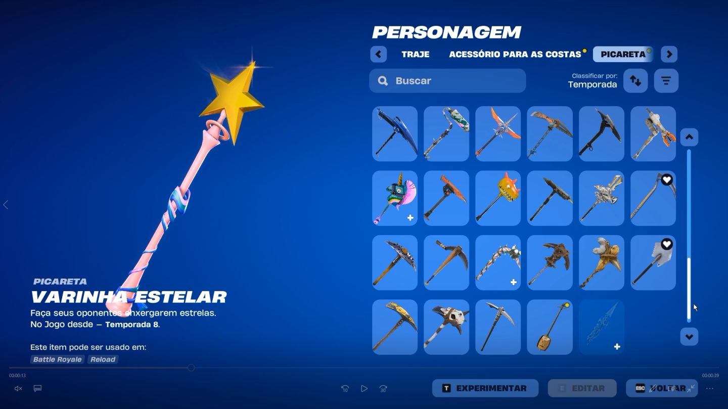 Conta Fortnite OG Season 3 com várias skins