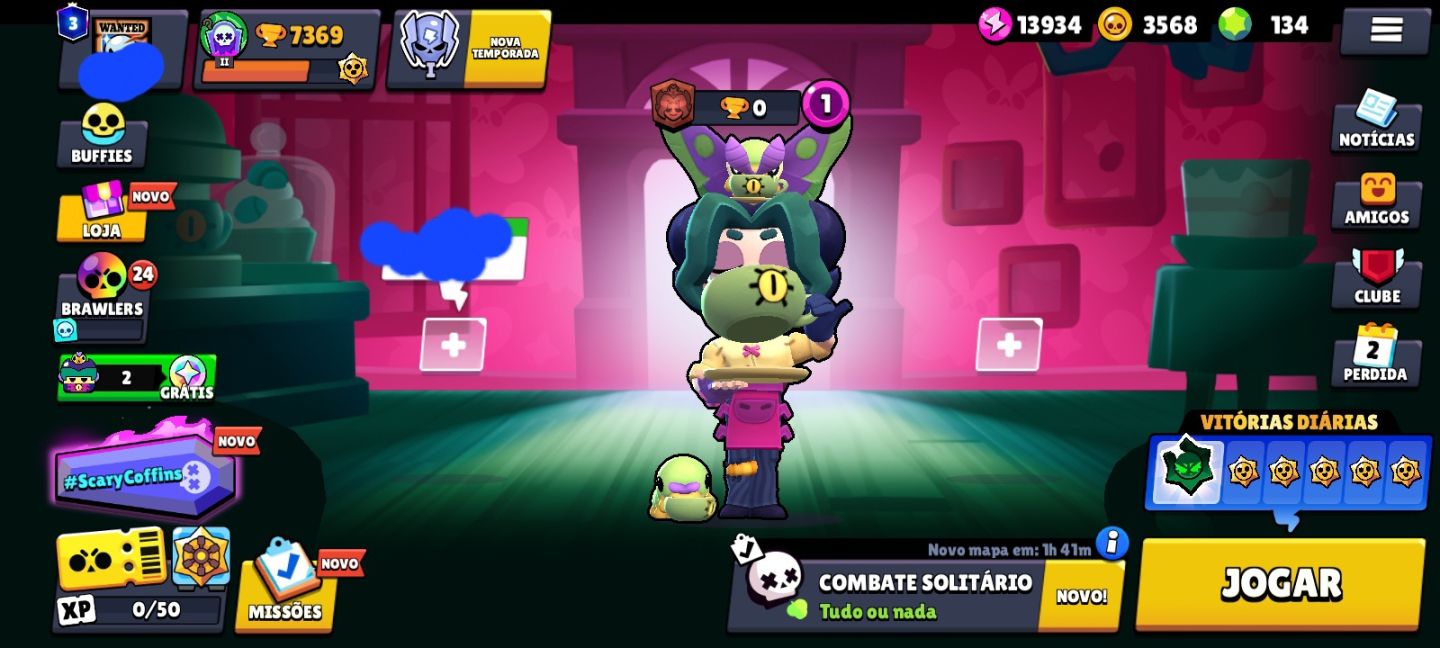 Conta do braw stars com 7k de troféu e com o Vinci e 3 prestigio