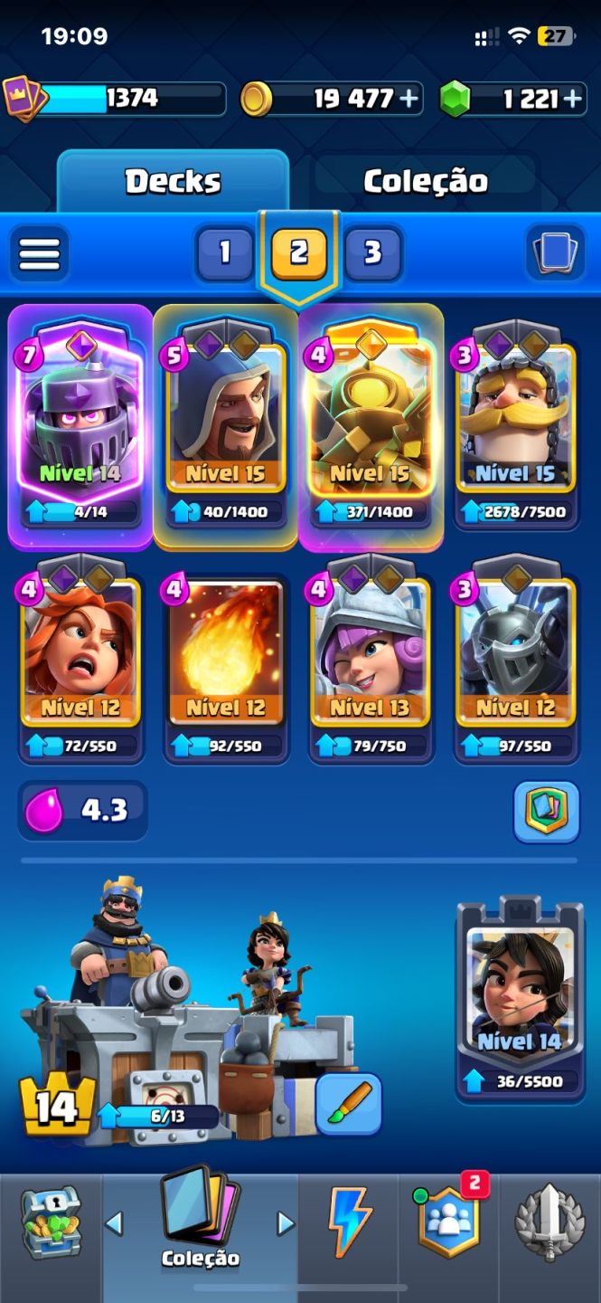 Conta Clash Royale Arena 22 Barata