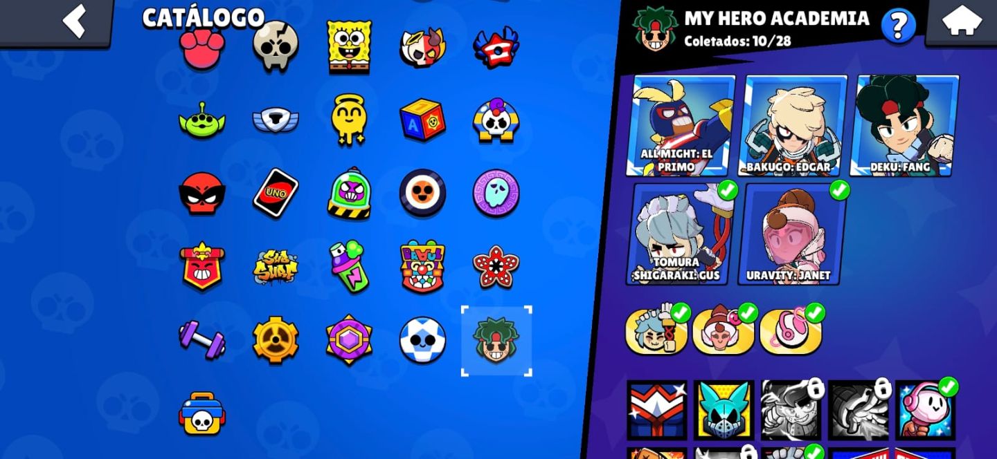 CONTA DE BRAWL STARS ANTIGA 105K DE TROFEUS JUNTO COM CLASH ROYALE 11K+ TROFEU