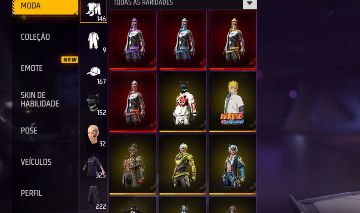 Conta com skins antigas e varios passes de elite com ID baixo