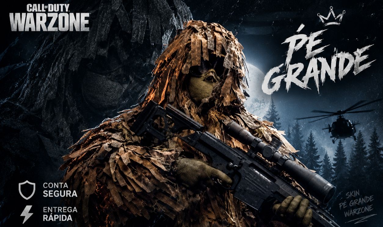 Conta Warzone com skin rara Pé, Grande (Jack Links). Conta original