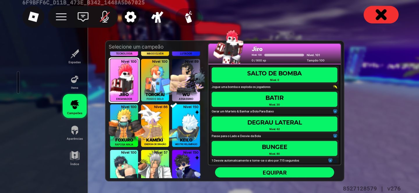 CONTA DEATH BALL UPADA E VÁRIAS SKINS