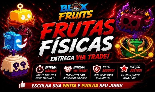 Frutas Físicas Blox Fruits | Entrega Rápida via Trade