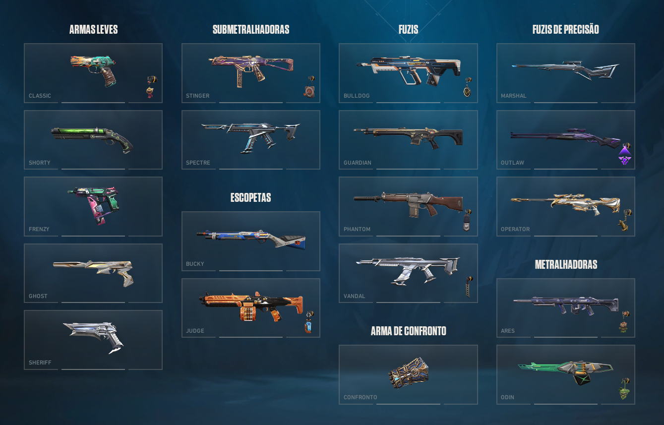 Conta Valorant Premium +60 Skins, 11 Facas Raras, Pacotes Completos!